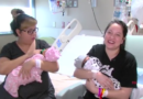 Twin sisters give birth to daughters on same day