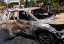 Tres heridos al incendiarse vehículo en Cotuí, supuestamente disparo inició el fuego »