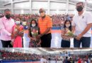 Director provincial de deportes Santiago destaca labor de ABASACA que inauguró gigantesco minibaloncesto