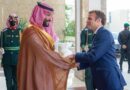 Macron intercambió un largo apretón de manos con el príncipe heredero saudita a su llegada al Palacio del Elíseo